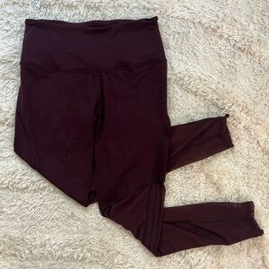 Victoria secret sport Maroon legging burgundy adjustable waist band
